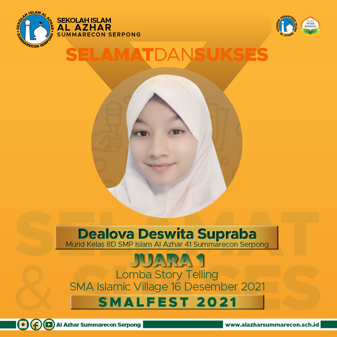 Prestasi SMP Islam Al Azhar 41 Summarecon Serpong dalam Kompetisi SMALFEST di SMA Islamic Village